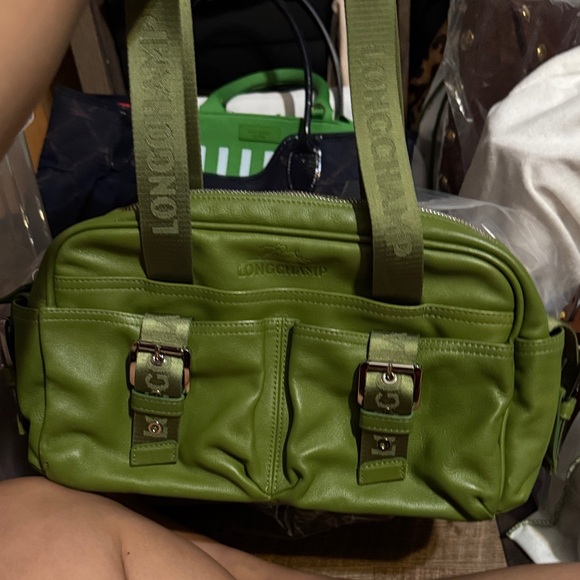 Longchamp Olive Green Shoulder Bag - Picture 1 of 8